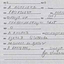 Eastern questionnaire, answ...