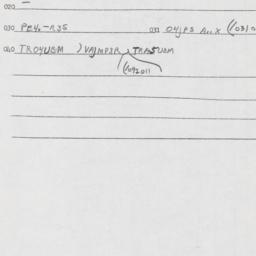 Eastern questionnaire, answ...