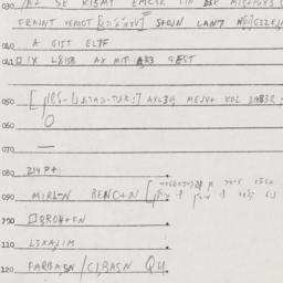 Eastern questionnaire, answ...