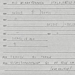 Eastern questionnaire, answ...