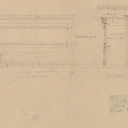 Radiator screen elevation, ...