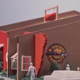 Model, exterior view from p...