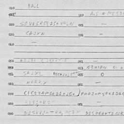 Eastern questionnaire, answ...