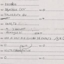 Eastern questionnaire, answ...