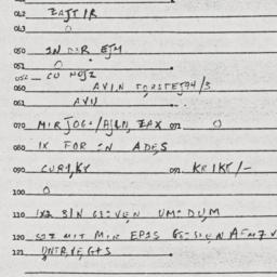 Eastern questionnaire, answ...