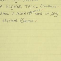Eastern questionnaire, answ...
