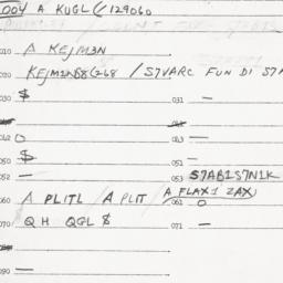 Eastern questionnaire, answ...