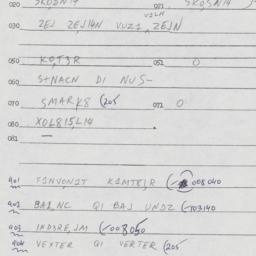 Eastern questionnaire, answ...