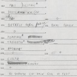 Eastern questionnaire, answ...