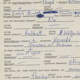 Western questionnaire, answ...