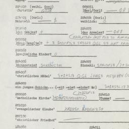 Western questionnaire, answ...