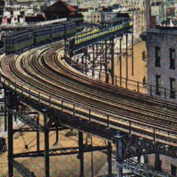 Elevated R.R. Curve at 110t...