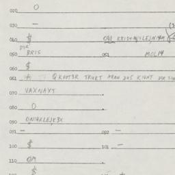 Eastern questionnaire, answ...