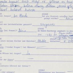Western questionnaire, answ...