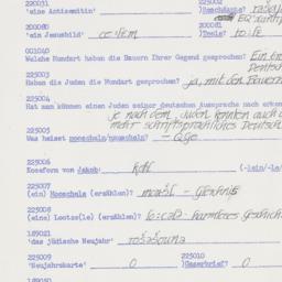Western questionnaire, answ...
