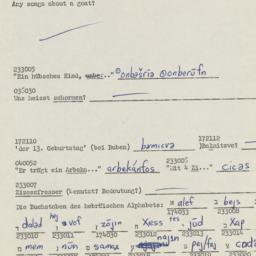 Western questionnaire, answ...