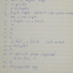Eastern questionnaire, blue...