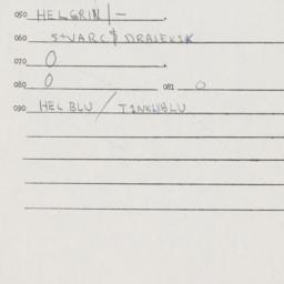 Eastern questionnaire, answ...