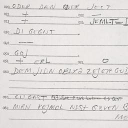 Eastern questionnaire, answ...
