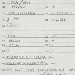 Eastern questionnaire, answ...