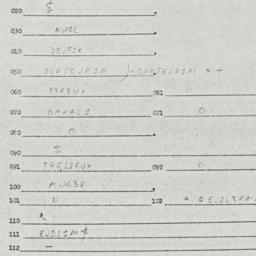 Eastern questionnaire, answ...