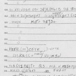 Eastern questionnaire, answ...