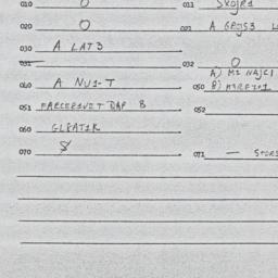 Eastern questionnaire, answ...