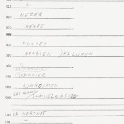 Eastern questionnaire, answ...