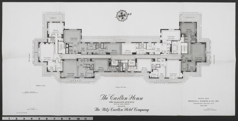 Carlton House, 680 Madison Avenue, Penthouse Floor Plan