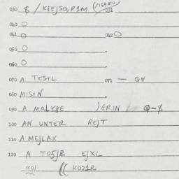 Eastern questionnaire, answ...