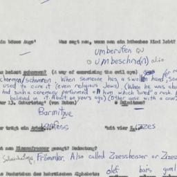 Western questionnaire, answ...