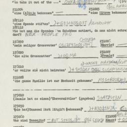 Western questionnaire, answ...
