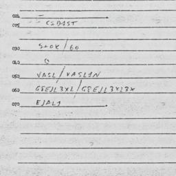 Eastern questionnaire, answ...