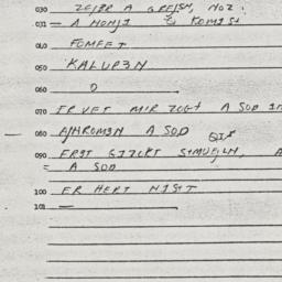 Eastern questionnaire, answ...