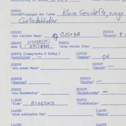 Western questionnaire, answ...