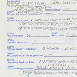 Western questionnaire, answ...