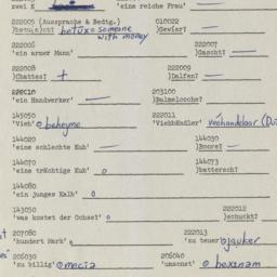 Western questionnaire, answ...