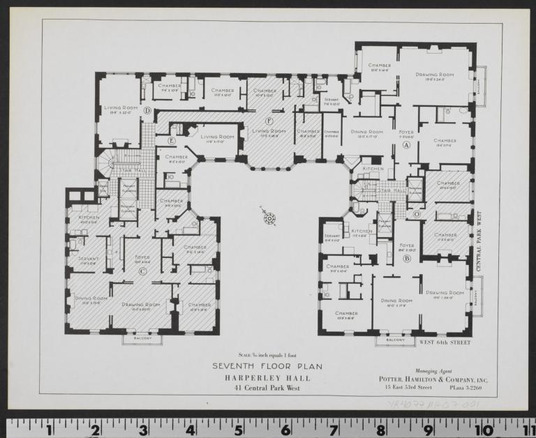 Harperley Hall, 41 Central Park West, Seventh Floor Plan