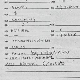 Eastern questionnaire, answ...