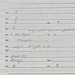 Eastern questionnaire, answ...