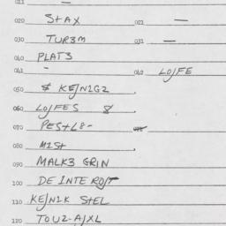 Eastern questionnaire, answ...