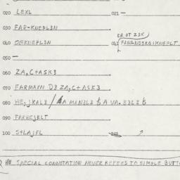 Eastern questionnaire, answ...