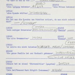 Western questionnaire, answ...