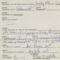 Western questionnaire, answ...