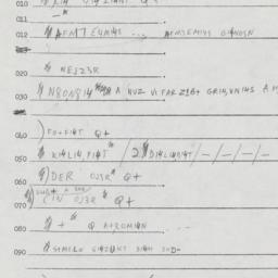 Eastern questionnaire, answ...