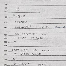 Eastern questionnaire, answ...