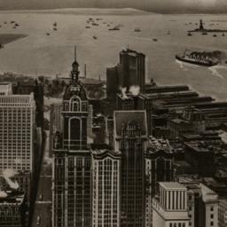Panorama of Lower Manhattan...
