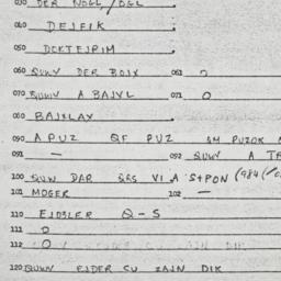 Eastern questionnaire, answ...