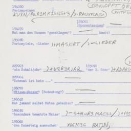 Western questionnaire, answ...
