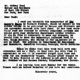 Letter from Charles Dollard...